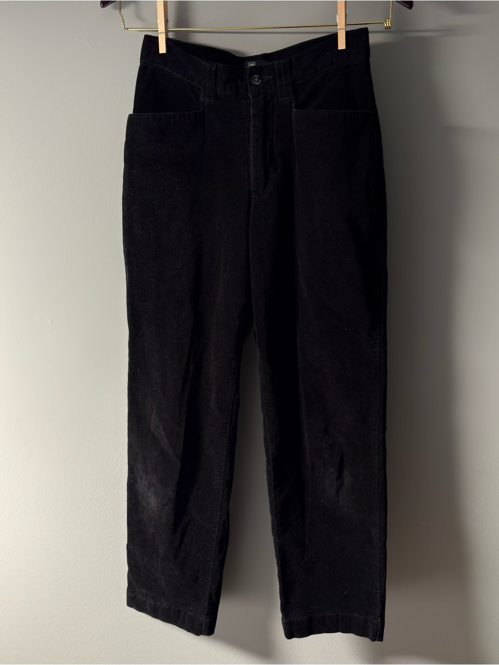 Lee Black Corduroy Straight-Leg women’s Pants